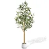 Kunstpflanze Olivenbaum 120 cm,Realistische Olive mit Produktbild-Vorschau 1