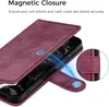 Google Pixel 8A Lederhülle Weinrot Flip Wallet Case Produktbild-Vorschau 4