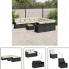 The Living Store 12-tlg. Garten-Sofagarnitur mit Kissen Produktbild-Vorschau 1