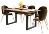 Esstisch Wildeiche Anthrazit 120 cm, Ansicht