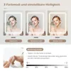 CLIPOP Mini miroir Led Coiffeuse, luminosité réglable Voir les images du produit 3