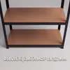 IvoQ Scaffale Nero - Scaffale portaoggetti in metallo - Anteprima dell’immagine prodotto 4
