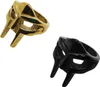 MF DOOM Edelstahl Ring Gladiator Hip Hop Ring Gold, Schwarz Produktbild-Vorschau 2