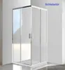 Duschkabine 80x80x185 cm Schiebetür, Duschabtrennung  Produktbild-Vorschau 1