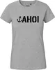 Huuraa Damen T-Shirt Ahoi Anker Seemannsgruß XL Sport Grey Produktbild-Vorschau 2