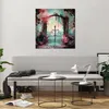 Bilder auf glas - Einteilig - Fantasie Tor Garten - 70x70cm Produktbild-Vorschau 6