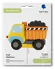 34" Shape Folienballon "Kipplaster" | 86 cm Produktbild-Vorschau 2