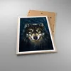 Gerahmtes Poster - Rahmen in heller Eiche - Wolf Dunkel Produktbild-Vorschau 3