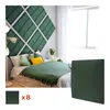 Wandpolster-Set STEGU 8 Stück Quadrat 30x30 cm Kopfteil Produktbild-Vorschau 2