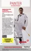 Pracovné nohavice Cofra pre maliarov biele odpudzujúce Náhľad obrázku produktu 3
