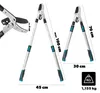 KADAX Amboss Astschere 70–100 cm, Teleskop Baumschere für Produktbild-Vorschau 2