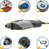 A Dremel rotary tool with callouts highlighting its features and accessories. Anteprima dell’immagine prodotto