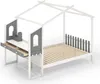 COSTWAY House postel s psacím stolem 90x200cm, dětská Náhled obrázku produktu 1