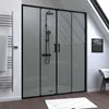 Porte de douche Double Coulissant 160x200 cm - Verre Voir les images du produit 2