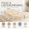 Homestyle4u Holzbett 90x200 mit Lattenrost Palettenbett Produktbild-Vorschau 3