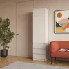 Skriňa raumhirsch, biela, rozmery: 50 x 203 x 43 cm Náhľad obrázku produktu 2