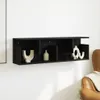 vidaXL Nástenná skrinka 100x20x30 cm čierna materiál na Náhľad obrázku produktu 3