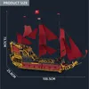 Reobrix 66049 Nave pirata - Set di costruzione a incastro, Anteprima dell’immagine prodotto 3