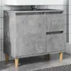 vidaXL Armoire sous lavabo gris béton 65x33x60 cm Bois Voir les images du produit 2