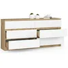 AKORD Furniture Factory OP0LK-160SZ6ARTBIA, Weiß, Eiche, 6 Produktbild-Vorschau 2