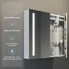 Spiegelschrank mit LED Beleuchtung für Badezimmer Produktbild-Vorschau 2