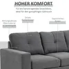 HOMCOM Ecksofa Eckcouch in L-Form, Eckgarnitur in Produktbild-Vorschau 4