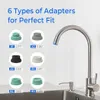Collage of faucet adapters and a faucet with a soap dispenser. Anteprima dell’immagine prodotto