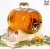 SuperButelki - Beczka szklana 3l, zestaw kieliszki, korek, Podgląd zdjęcia produktu 2