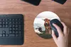 MuchoWow® Mauspad Mousepad Tiere - Kuh - Berg 20x20 cm - Produktbild-Vorschau 4
