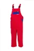 Planam Kinder-Latzhose Gr. 98/104 mittelrot/kornblau Produktbild-Vorschau 8