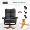 HOMCOM Relaxsessel mit Hocker Fernsehsessel 360° drehbar Produktbild-Vorschau 7