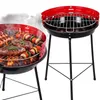 Grill ogrodowy okrągły na węgiel drzewny 35 cm przenośny Podgląd zdjęcia produktu 1