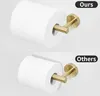 Toilettenpapierhalter, Handtuchring, gebürstetes Gold, Produktbild-Vorschau 6
