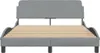 vidaXL Rám postele "Dover" svetlosivá látka 120x200 cm Náhľad obrázku produktu 4
