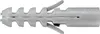 A close-up, side view of a gray plastic wall plug on a white background. Podgląd zdjęcia produktu