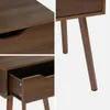 sweeek - Nachttisch mit nussfarbenem Holzdekor, 1 Schublade Produktbild-Vorschau 3