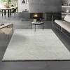 A modern living room with a fireplace, sofa, coffee table, and a shaggy rug. Produktbild-Vorschau