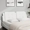 vidaXL Poduszka na zagłówek "Zadar" biała 160 cm imitacja Podgląd zdjęcia produktu 2