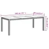 Maison Exclusive - 9-tlg. Garten-Essgruppe mit Kissen Poly Produktbild-Vorschau 3