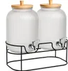 SuperButelki - 2x Słój szklany 5L na metalowym stojaku Podgląd zdjęcia produktu 1