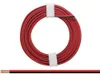 A coiled red wire with white tape holding it together, and a straightened section of the same wire below it. Produktbild-Vorschau