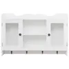 vidaXL Armoire suspendue MDF blanc - Étagères murales Voir les images du produit 4