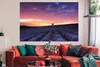 MuchoWow® Poster Lila Wolken an einem Lavendelfeld 180x120 Produktbild-Vorschau 2