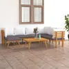set da giardino da 8 pezzi con cuscini in legno massiccio Anteprima dell’immagine prodotto 9