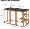 Výbeh pre mačky Wiltec 180 x 80 x 111,8 cm s 3 plochami na Náhľad obrázku produktu 7