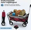 EUGAD Bollerwagen faltbar, für Camping Einkaufen, belastbar Produktbild-Vorschau 4