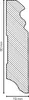 Sockelleiste Hamburger Profil 19 x 80 Weiß MDF foliert RAL Produktbild-Vorschau 5