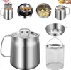 1.5L Ölfiltertopf mit Sieb & Fritteusenkorb & staubdichter Produktbild-Vorschau 1