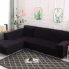 Stretch Samt Sofahusse Sofabezug L-Form Schnittsofa Produktbild-Vorschau 1