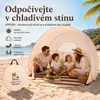 Přenosný slunečník na pláž, plážová boudička vyrobená z Náhled obrázku produktu 3